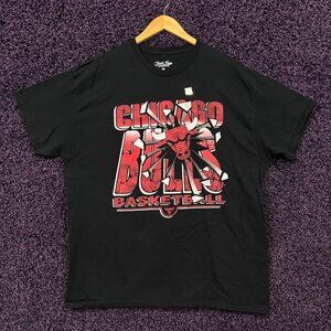 Chicago Bulls Basketball Throwback NBA Franchise T-Shirt L